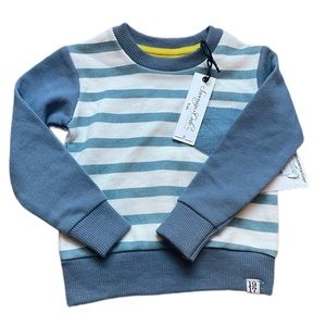 Kids Sovereign Code striped Crewneck sweater 12 Mo